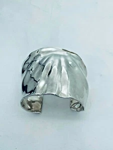 Brazalete Robert Lee Morris RLM Studio Plata Esterlina 925 Ondulado 50 mm de Ancho - Imagen 1 de 4