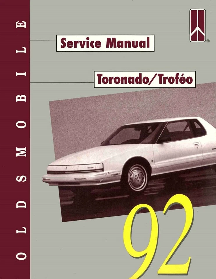 Oldsmobile Toronado 1992, manual de reparación de taller Trofeo Foto 1 de 1