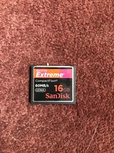 SanDisk Extreme 16GB 60MB/s UDMA CF Compact Flash Camera Memory Card - Picture 1 of 1