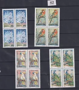 LK 4X RUMÄNIEN 1999 - POSTFRISCH - VÖGEL - PAPAGEIEN - Bild 1 von 1