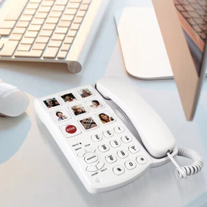 Big Button Phone with Speaker Elderly Image Phone 9 Piction for Seniors Elderly - Zdjęcie 1 z 11