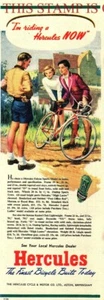 Original 1950 Advert HERCULES Falcon Sports Model Bicycles Vintage Print AD 714L - Picture 1 of 1