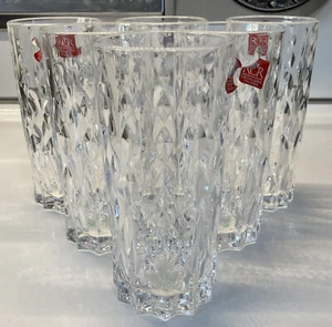 NWT Set of 6 Royal Crystal Rock (RCR) High Ball Tumblers 12 oz. 6”Tall - Picture 1 of 4