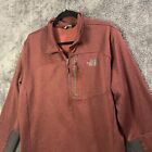 The North Face Sweater Mens Extra Large Maroon 1/4 Zip Pullover Winter Outdoors