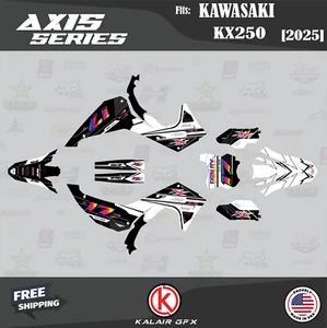 Graphics Kit for Kawasaki KX250 KX 250 (2025) Axis Series - RAINBOW - Picture 1 of 6