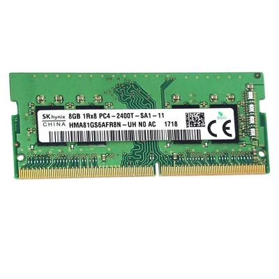 Hynix 8GB DDR4 PC4-19200 (DDR4-2400MHz) Laptop SODIMM Memory Ram HMA81GS6AFR8N - Image 1 of 4