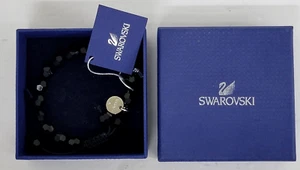 Swarovski Black Hexagonal Bead Bracelet 1166689 (Brand New in Box) 22 CM - Picture 1 of 4
