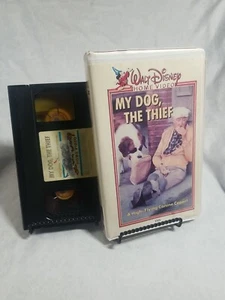 Vintage Disney Home Video "MY DOG, THE THIEF" VHS RARE White Clamshell - Picture 1 of 2