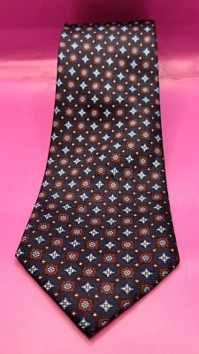 Nueva corbata para hombre Saddlebred Stars & Floral 100 % seda Foto 1 de 4