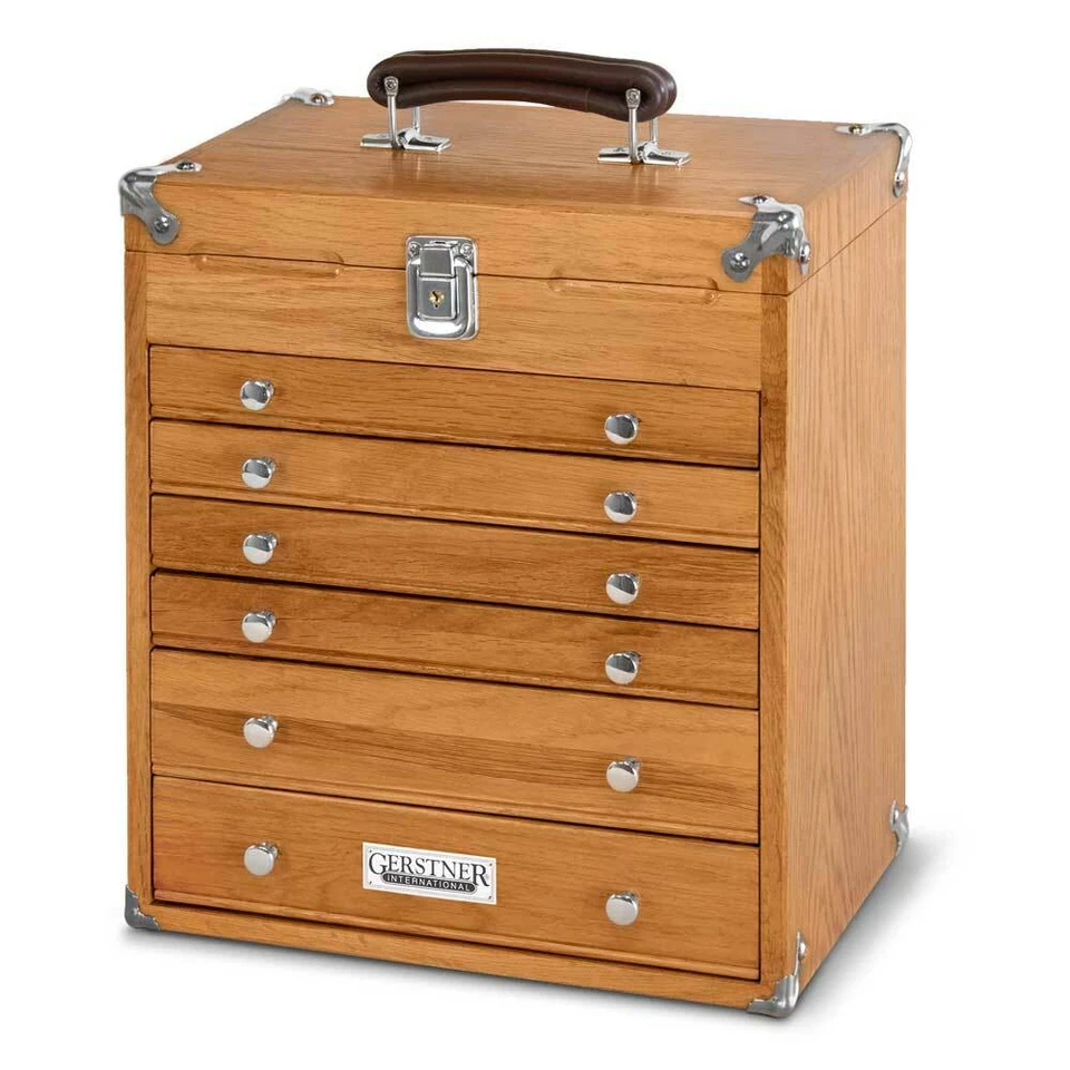 GI-T16 Gerstner International Oak 6-Drawer Mighty Mini Chest PRE-TARIFF