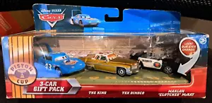 CARS - KING TEX DINOCO MARLON McKAY Gift pack - Mattel Disney Pixar Eyes Change - Foto 1 di 2