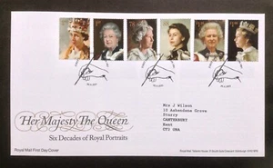 Retratos reales de la reina 2013 conjunto en dirección mecanografiada primer día portada Londres SW1 SHS - Imagen 1 de 1