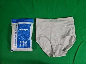 wirarpa Women's Sz S 26-28 Boxer Briefs Cotton Underwear Boy Shorts Gray & Black - Picture 1 of 8