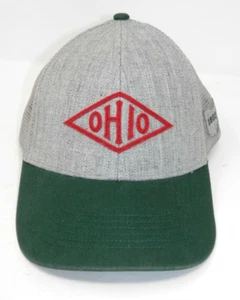 OHIO Good River Hat - Cap Mesh Snapback Gray Forest Green Buckeye State - Picture 1 of 10