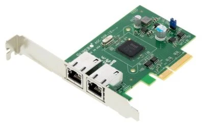 Network Card SUPERMICRO AOC-SGP-I2 2xRJ-45 1Gbps LAN Adapter INTEL i350 GbE - Image 1 of 2