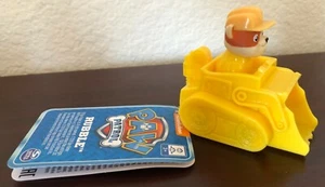 Spin Master Paw Patrol Rescue Racer RUBBLE in 3.5" His Bulldozer Vehicle NWT! - Picture 1 of 3