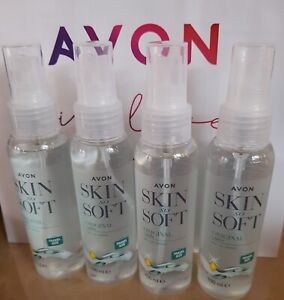 4X AVON Skin So Soft Original Dry Oil Spray 100ml NEW TRAVEL SIZE!