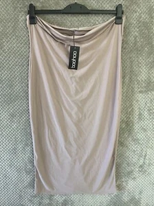 BOOHOO WOMENS DRESS SIZE 22 PINK PLUS JACKI BANDEAU MIDI DRESS NEW WITH TAG - Picture 1 of 10