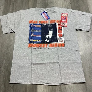 Vintage Gear 2000 Sweet Sixteen NCAA Men's Basketball T Shirt w/ Ticket UCLA MSU - Picture 1 of 7