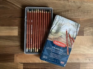 Juego de 12 lápices de dibujo Derwent nuevos precintados - Imagen 1 de 3