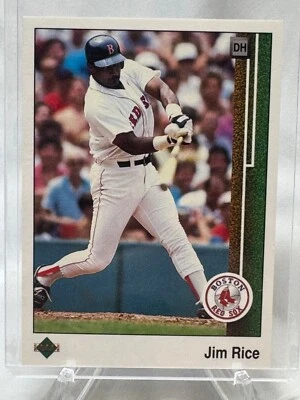 1989 Upper Deck - #413 Jim Rice HOF BOSTON RED SOX - Image 1 of 2