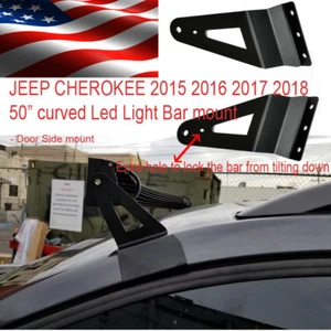 50" 2014 2016 2017 Jeep Cherokee brackets Curved , FOR led light bar KL - Picture 1 of 4