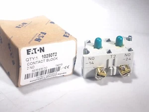 EATON CUTLER HAMMER 10250T2 PUSH BUTTON CONTACT BLOCK 2NO - Picture 1 of 2