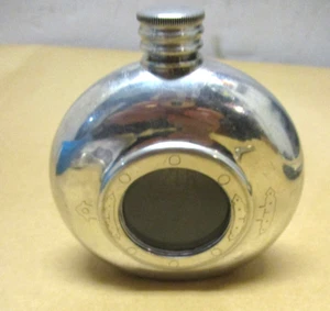 Vintage Comoy’s Of London 7 oz inglese peltro barca a vela fiaschetta oblò rotondo - Foto 1 di 7