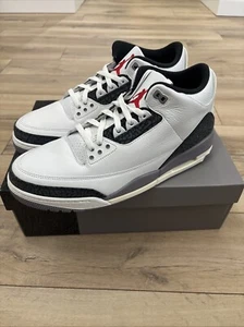 Jordan 3 Retro Summit White Fire Red CT8532-106 Größe 14 Neu im Karton - Bild 1 von 5