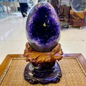 17.39LB Natural amethyst Dinosaur egg Quartz Crystal specimen healing - Picture 1 of 14