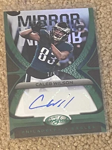 Caleb Wilson 2021 Certified Mirror Signatures Auto 1/5 Eagles UCLA Bruins🔥 1/5 - Picture 1 of 2