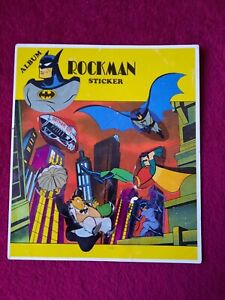 Nacar Rockman (Batman) 1994 Bubble gum album with stickers - RARE Complete 12/13