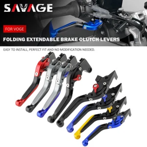 Folding Extendable Brake Clutch Levers For VOGE Valico 525 650DS 500R/DS 525DSX - Imagen 1 de 40