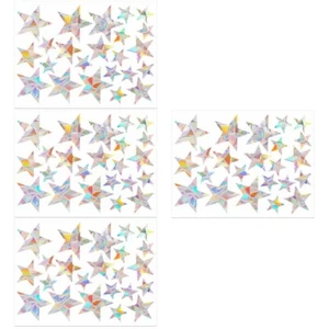 4 Bögen Prisma-Fensterfolie, Regenbogen-Buntglasfolie, Sonnenfänger, Aufkleber, - Bild 1 von 12