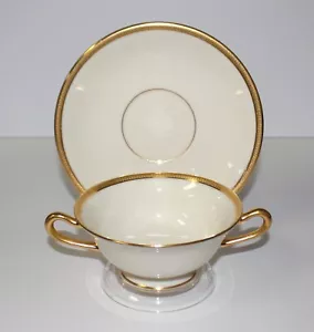Juego de sopa de crema de esmoquin Lenox con asas tazón y platillo con patas - varios disponibles - Imagen 1 de 5