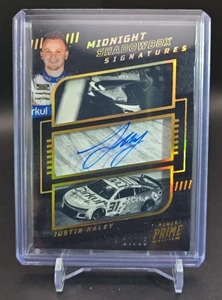 Justin Haley 2023 Panini Prime NASCAR Midnight Shadowbox Gold Auto #'d 17/25 - Bild 1 von 6
