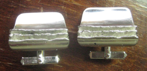 VINTAGE srebrne spinki do mankietów lata siedemdziesiąte 935 srebrne relo Pforzheim Designer