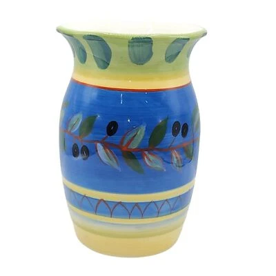 Jarrón de cerámica pintado a mano International Pamela Gladding certificado de colección 9,3 pulgadas de alto Foto 1 de 4