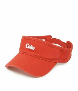 American Needle Micro Sun Visor Adjustable Hat Coke Coca Cola Logo Red NWT - Picture 1 of 3
