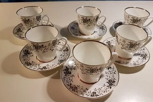 Lomonosov 6 exklusive Mokka / Espresso Tassen Goldrand neuwertig - Bild 1 von 5