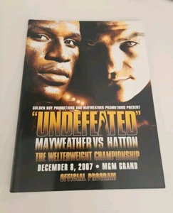 FLOYD MAYWEATHER vs RICKY HATTON OFFIZIELLES KAMPFPROGRAMM 2007 MGM GRAND GARDEN. - Bild 1 von 3