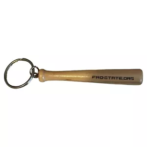 LLAVERO MINI BATE DE BÉISBOL DE MADERA PRO-STATE.ORG ¡GO PRO! "GET SCREENED 3" - Imagen 1 de 4