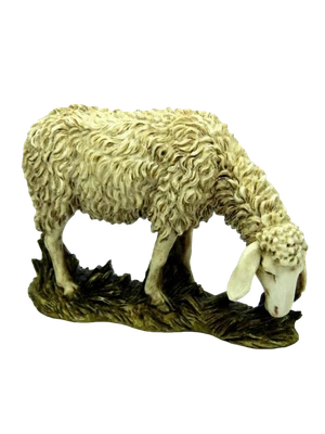 Pecora Testa Bassa Landi Moranduzzo Cm 20 - Gregge Pecore Animali per Presepe - Immagine 1 di 3