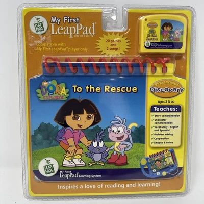 Dora the Explorer My First LeapPad To the Rescue Book & Cartridge NEW Sealed - Image 1 of 2