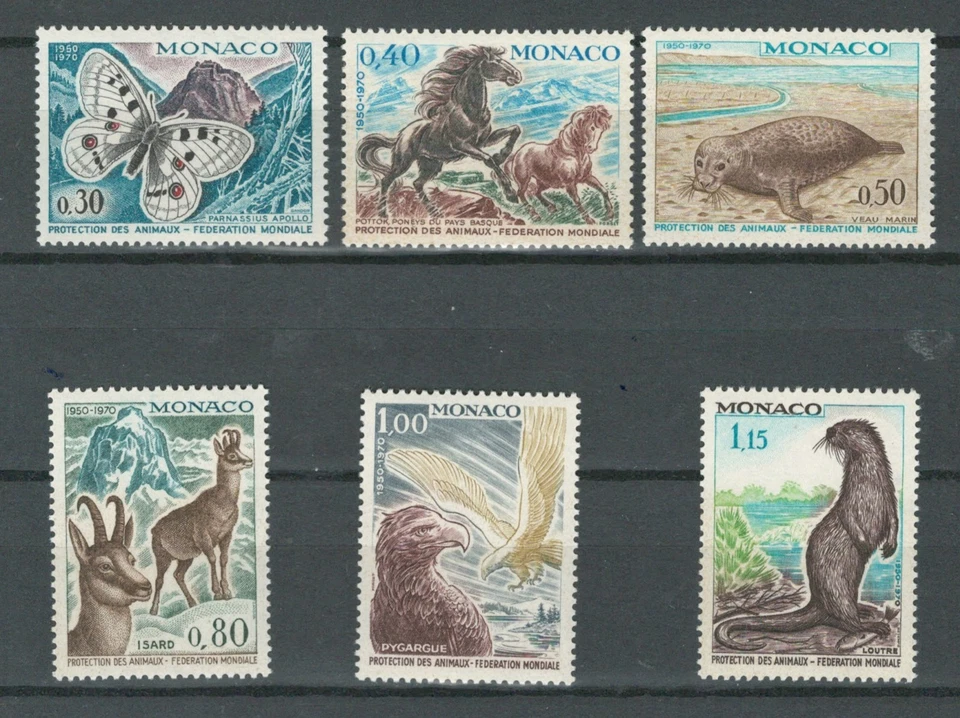 MONACO EUROPEBUTTERFLIES & WILD ANIMALS PROTECTION  MNH FULL  SET LOT (MON 153) - Image 1 of 1