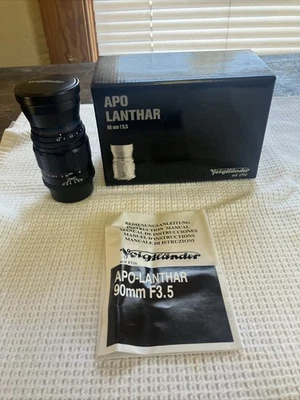 Voigtlander APO-Lanthar 90mm f3.5 MC NOS. New In Box & Manual Receipt - Image 1 of 4