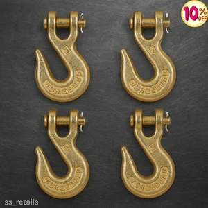 Ganci per afferrare levetta 1/4"" (confezione da 4) gancio per catena resistente per 1/4 di pollice grado 70 - Foto 1 di 9