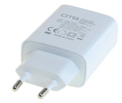 Original OTB USB-C Schnellladegerät Samsung HTC LG Nokia Sony Huawei iPhone TypC - Bild 1 von 3