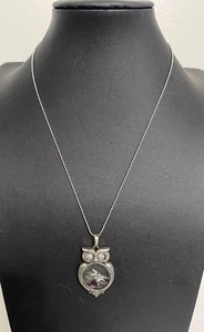 Origami Owl Hinged Living Locket w/ Charms Locket Necklace Silver Tone - Picture 1 of 5