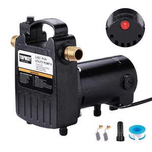 1/2HP 1560GPH Portable Cast Iron High Pressure Utility Transfer Water Pump wi... - Bild 1 von 7